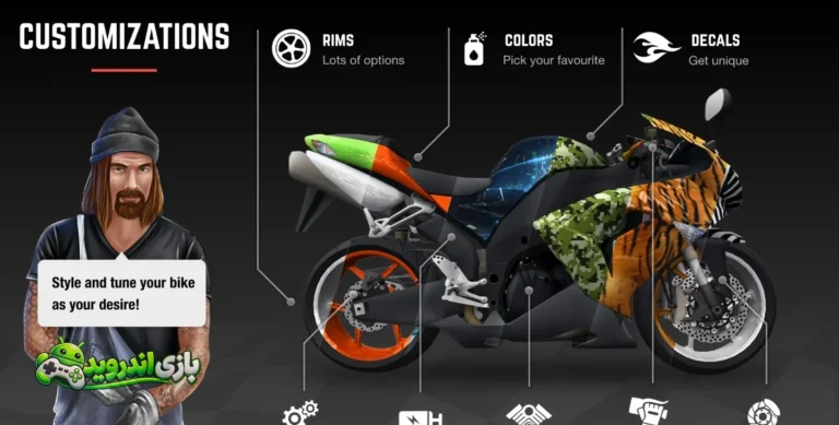 ریسینگ فیور موتو - Racing Fever: Moto screenshot 4