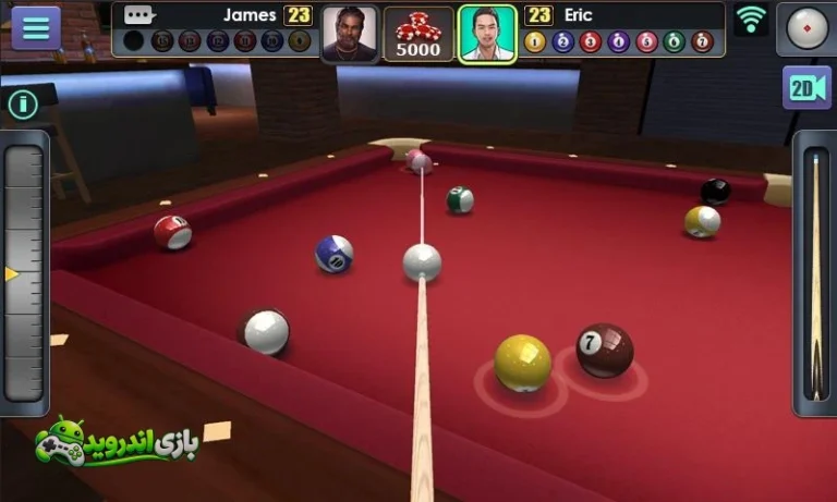 مود شده اندروید | بیلیارد آنلاین با تورنمنت ۸ نفره — D Pool Ball screenshot 2