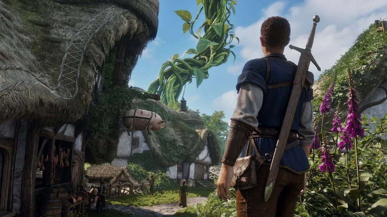Fable: خالق مجموعه برای تجربه بازی جدید بیصبرانه منتظر است تصویری از تریلر بازی Fable و اشاره به فضای داستان جک و لوبیای سحرآمیز