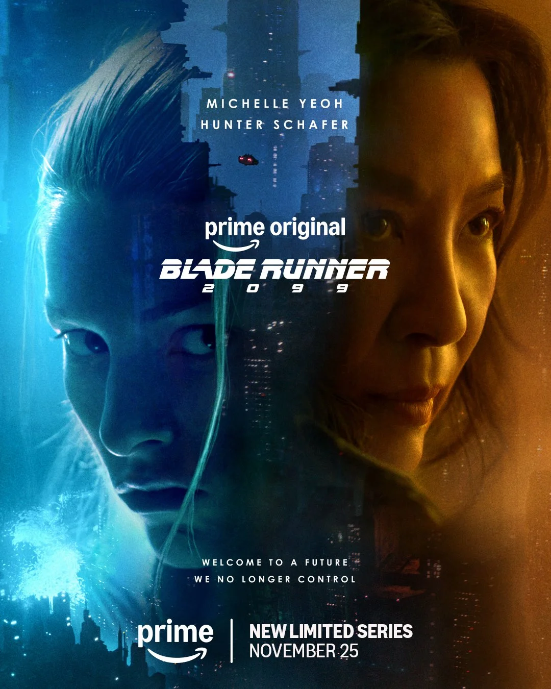 سریال Blade Runner 2099: بازی میشل یئو و هانتر شیفر در دنیایی به قلمرو رپلیکانتها پوستر سریال Blade Runner 2099